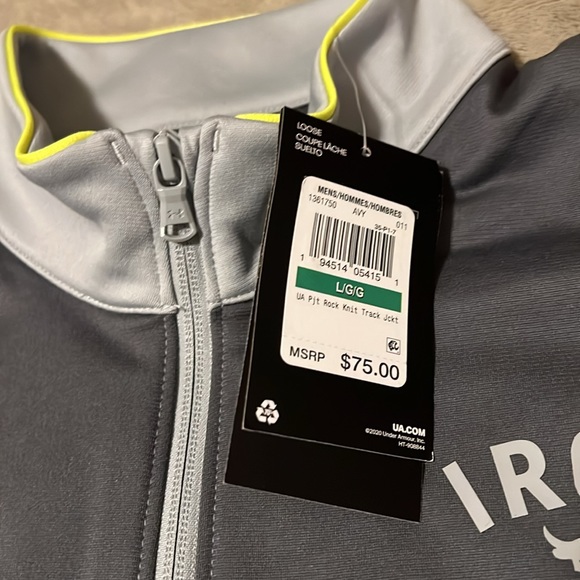 Under Armour Project Rock Track Jacket size Large NWT - Picture 3 of 5